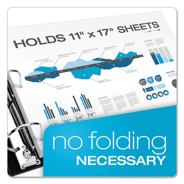 Cardinal® Premier Easy Open 11 X 17 Locking Slant-d Ring Binder, 3 Rings, 2" Capacity, 11 X 17, Black freeshipping - TVN Wholesale